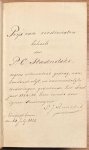  - Prize book, prizeform, 1825, Education | Belangrijke Land en Zeereizen, Togten en Wandelingen naar en door de onderscheidene deelen der wereld, parts 1 and 2. Te Amsterdam, bij J. C. van Kesteren, 1825, 2 parts in 1 volume.