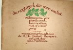 Bernet Kempers, K.Ph.: - De nagtegael die sanc een liet. Oud-Nederlandsche volkswijzen voor piano, orgel, harmonium, met of zonder zang meerstemmig bewerkt. Verlucht door Justa Hartman