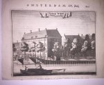 after Caspar Commelin (1636-1693) - [Antique print, etching] Waale Wees en Oude Vrouwen Huys (Oude vrouwen huis in Amsterdam), published ca. 1726.