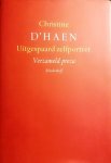 D'Haen , Christine . [ ISBN 9789029073868 ] - Uitgespaard Zelfportret . ( Verzameld proza ) Het is bijzonder en beeldend, het proza van Christine D'haen. Constante in al haar boeken is de bekentenis, die niemand onberoerd kan laten. De teksten van D'haen vormen zo een unieke autobiografie. -