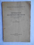 Philippson, Paula - Genealogie als mythische Form - Studien zur Theogonie des Hesiod. Philippson, Paula - Genealogie als mythische Form - Studien zur Theogonie des Hesiod.