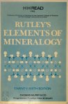 Frank Rutley ,  Herbert Harold Read - Rutley's Elements of Mineralogy