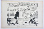 Braakensiek, Johan (1858-1940) - [Original lithograph/lithografie by Johan Braakensiek] Waldeck Rousseau en de Fransche Kamer, 6 April 1902, 1 pp.