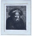 Nothnagel, Johann Andreas Benjamin (1729- ca. 1800) - ETching/ets: Bearded man with berret (Bebaarde man met baret).