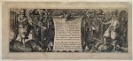 Pieter Serwouters (1586-1657), after David Vinckboons (1576-1632), published by Claes Jansz. Visscher (II) (1587-1652) - Antique print, etching and engraving | Frontispiece Hunting Scenes, published 1612, 1 p.