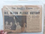 Redactie - Los Angles Times - Ike, Nixon pledge victory - 1952