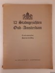 Berg, Joop van den - 12 Stadsgezichten Oud-Amsterdam Linoleumsneden Joop van den Berg