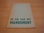 Cornelissen, A.J.M - De zin van het mandement ( rede)