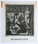 Jan Luyken (1649-1712) and Caspar Luyken (1672-1708) - [Antique print, etching] De Beeldhouwer/The Sculptor, published 1718.