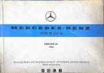  - Mercedes-Benz Type O 321 H catalog B 1958