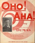 Dumas: - Oho! Aha! One step. Piano arrangement Joh. Davids