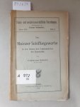 Eckert, Christian: - Das Mainzer Schiffergewerbe in den letzten drei Jahrhunderten des Kurstaates in der Reihe: Staats- und socialwissenschaftliche Forschungen :