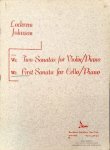 Johnson, Lockrem: - First sonata for Cello/Piano