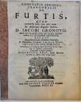 Trip, Didericus, uit Amsterdam - [Dissertation, 1711] Disputatio juridica inauguralis de furtis Leiden A. Elzevier 1711