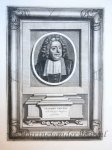 after Carel de Moor II (1655-1738) - [Antique print portrait] Theologian Salomon van Til, published ca. 1716, 1 p.