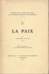 Diverse auteurs - La Paix. Deuxième partie