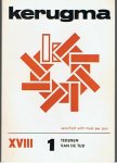 Meijers, P.  (eindredactie) - Kerugma  - 18de jaargang (1974), 8 deeltjes - voor titels zie omschrijving