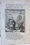 Luyken, Jan (1649-1712) and Luyken, Caspar (1672-1708) - Antique print/originele prent: De Scheepstimmerman/The Ship's Carpenter.