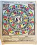  - [Antique game, board game, Chromolithography] Uilenspel (Owl game), published ca. 1833-1911.
