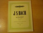 Bach; J. S. (1685-1750) - Konzert d-Moll BWV 1052 für Cembalo (Klavier), Streicher und Basso continuo  Ausgabe für zwei Klaviere