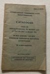 Catalogus - Catalogus voor de tentoonstelling te houden van 17 tot en met 21 maart 1918 in het gebouw van het Koninklijk Zoologisch Botanisch Genootschap te 's-Gravenhage, bevattende tevens: stationslijst met seintijden, formules en gegevens