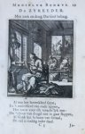 Luyken, Jan (1649-1712) and Luyken, Caspar (1672-1708) - Antique print/originele prent: De Zyreeder/The Spinner.