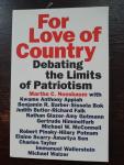 Martga Nussbaum and others - For Love of Country. Debating the Limits of Country