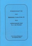 Keulen, D.J. van - Keulen, D.J. van-Predikatie over Mattheus 3 vers 9 t/m 12 (nieuw)