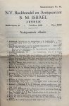 Hertzberger, Menno. - [Catalogue Antique bookshop] Catalogue list 12, of a collection of rare rosicrucian books 1615-1619 offered for sale by B.M. Israel Lrd., Amsterdam s.d., 27 items.