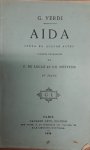 Verdi, Giuseppe: - [Libretto] Aida. Opéra en quatre acts. Paroles françaises de C. du Locle & Ch. Nuitter. Nouvelle édition