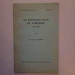 Geijkes, D.C - De expeditie naar de tafelberg in 1959 suriname