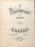 Liszt, Franz: - [R 238, 1] 2 Transcriptions d`après Rossini pour piano. No. 1. Air du Stabat Mater