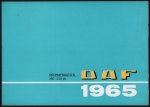 DAF - (AUTO FOLDER - CAR BROCHURE) DAF  Bedrijfsautos 180 - 220 Pk  DAF 1965 - Voor elk bedrijf het juiste type