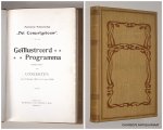 CONCERTGEBOUW, NAAMLOOZE VENNOOTSCHAP HET, - Geïllustreerd programma (achtste serie) der concerten van 3 October 1907 tot 2 April 1908.