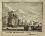 J. Bulthuis, K.F. Bendorp - Antieke prent Rotterdam: Nieuwe Westerhoofd-Poort (Westerhoofdpoort) Aldaar.