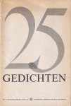 Aafjes, B.; Lucebert; Eybers e.a. - 25 Gedichten. Nr. 25 van de Boekenkorf