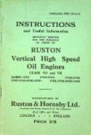 Collective - Instructions Ruston Vertical High Speed Oil Engines