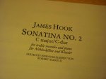 Hook, James  (1746-1827) - Sonatina no.2 C major/C-dur fur altblockflote und klavier (herausgegeben von Robert Salkeld)