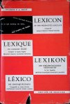 Dony, Yvonne P. de - Lexicon of the figurative language compared: English, French, German, Spanish / Lexico del Lenguaje Figurado. Comparado, en cuatro idiomas: Castellane, Français, English, Deutsch *SIGNED*