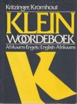 Kritzinger Kromhout - Klein Woordenboek Afrikaans - Engels