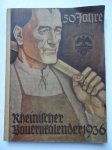 -.. - Rheinischer Bauern-Kalender 1936. Fünfzigster Jahrgang.
