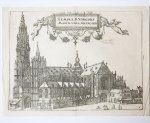 Pieter van der Borcht (c. 1530–1608) [?] or Frans Hogenberg (1535–1590) [?] - [Antique print, engraving] The Cathedral of Our Lady in Antwerp/Onze-lieve-vrouwekathedraal in Antwerpen, published 1612.