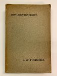 J.W. Frederiks - Monumentenrecht