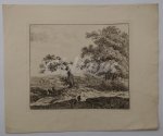 BOS, ANTHONIE VAN DEN, - Travellers in the dunes near Haarlem
