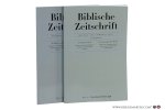 Scoralick, Prof. Dr. Ruth / Christoph Gregor Müller / a.o. (eds.). - Biblische Zeitschrift. Volume 64 (2020): Issue 1 (Jan 2020) & Issue 2 (Jul 2020) [ 2 volumes ].