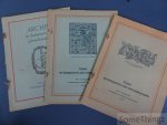Coll. - Archiv für Buchgewerbe und Gebrauchsgraphik. Heft 1 und 2 (79. Jahrgang 1942) und 2. Heft (80. Jahrgang 1943). [3 issues.]