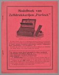 n.n - Modelboek van zelfdrukkerijen Perfect