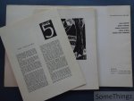 Lebeer, Louis (inleiding) - De vijf: Jan Cantré, Jozef Cantré, Frans Masereel, Joris Minne, Henri Van Straten.