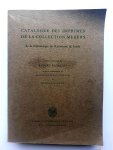  - Catalogue des imprimes de la collection meijers