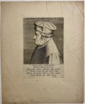 Philips Galle (c. 1537-1612) - [Antique portrait print 1604 or 1735] Portrait of Nicolaes Everaerts, published 1604 or 1735, 1 p.